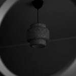 Photo industrial wire mesh drum pendant lamp
